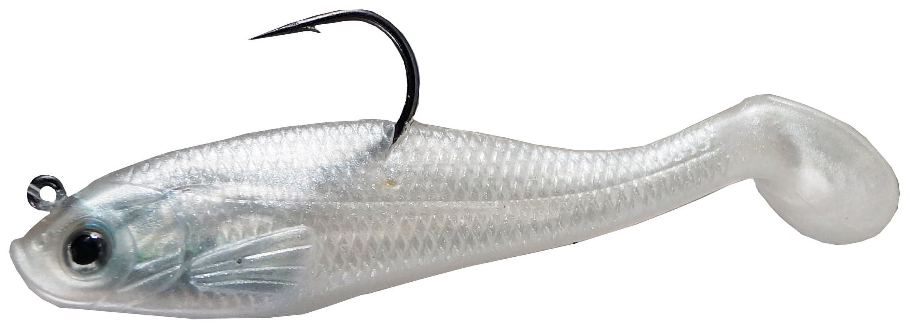 Crème 3" Spoiler Shad Swim Bait Lure, Pearl