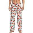 thumbnail image 2 of Lsque Strawberries Print Men's Pajama Pants, Lounge Pant - Comfortable Home Wear,Elastic Waistband, Stylish Design-X-Large, 2 of 9