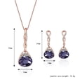 thumbnail image 4 of Necklace Fashion Pendant Necklace Earring Set Women Wedding Crystal Jewelry Set Gift Mom Gifts Mother's Day Gifts Necklace Birthstone Necklace for Mom Birthday Gifts for Mom Gifts from Daughters Son, 4 of 4