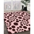 thumbnail image 2 of Ahgly Company Indoor Rectangle Patterned Deep Rose Pink Area Rugs, 7' x 9', 2 of 6