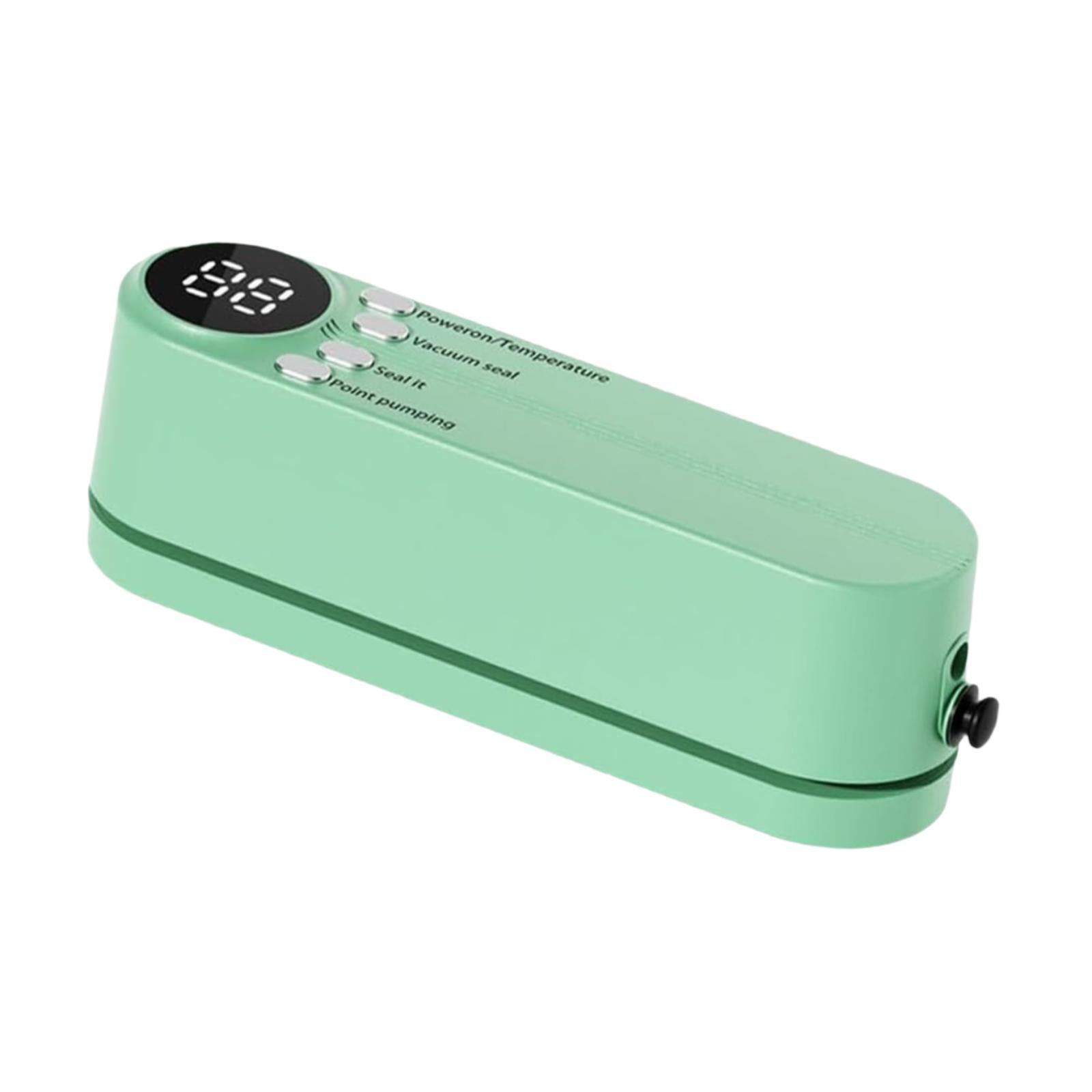 Fiocias Mini Cordless Vacuum Sealer Multi Purpose Household for Food Storage Food Vacuum Green