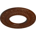 thumbnail image 3 of Ekena Millwork 8 1/8"OD x 4 1/8"ID x 1/2"P Andrea Ceiling Medallion (Fits Canopies up to 4 1/8"), Hand-Painted Burnished Mahogany Crackle, 3 of 6