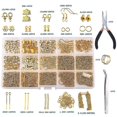 thumbnail image 1 of Kit de suministros para hacer joyas de 1763 piezas - Herramienta de reparación de joyas con accesorios Alicates de joyería Hallazgos de joyería y alambres para abalorios para adultos y principiantes oso de fresa  Hogar, 1 of 3