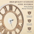 thumbnail image 4 of Costway 20 Inch Silent Wall Clock with Classic Frame Classic Roman Number Glass Cover, 4 of 7