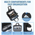 thumbnail image 3 of EMPSIGN Maletín con ruedas para ordenador portátil, bolso para ordenador de 17,3 pulgadas con ruedas, bolso de viaje repelente al agua con bolsillo de bloqueo RFID, bolsas de trabajo con ruedas para m, 3 of 5