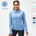 thumbnail image 2 of FNNMNNR Womens UPF 50+ UV Sun Protection Women‘s Clothing Zip Up Hoodie Long Sleeve Fishing Running Hiking Jacket Outdoor Performance, 2 of 8