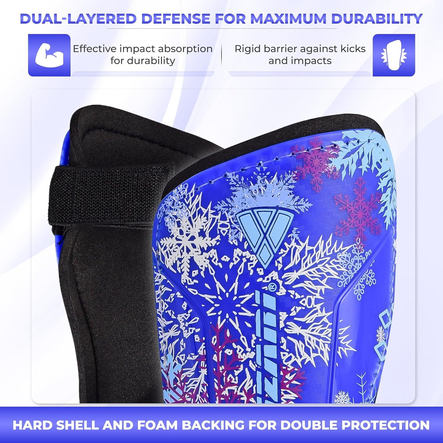Vizari Soccer Shin Guards with Ankle Protection for Kids, Youth, Adult Sizes - Lightweight & Durable Shinguards, Size - XS