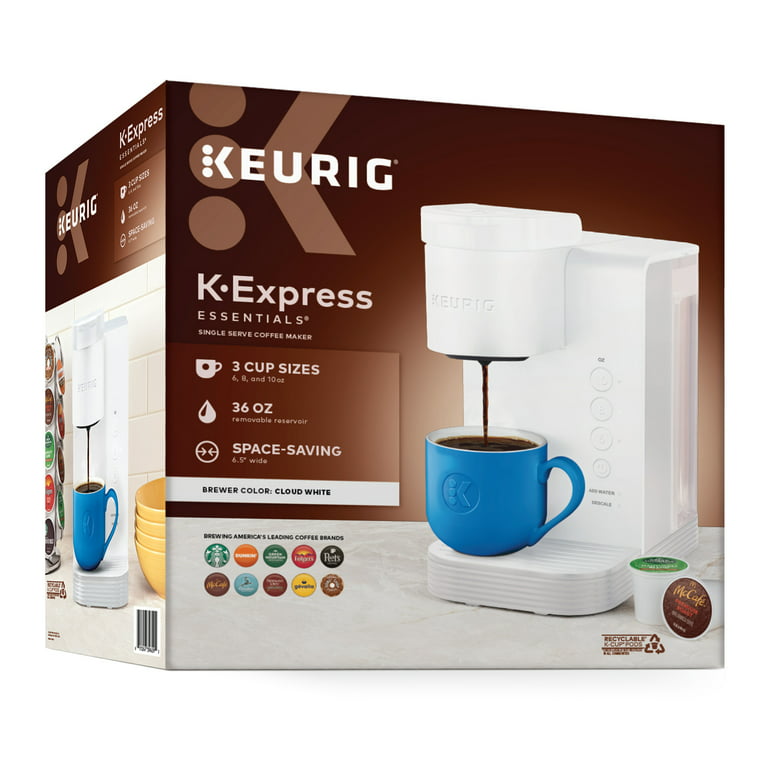 Keurig K-Express K-Cup Pod Coffee Maker, Cloud White Single Serve