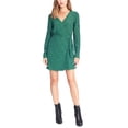 thumbnail image 1 of Vestido cruzado Sanctuary Clothing con Estampado de guepardo para mujer verde 0, 1 of 1