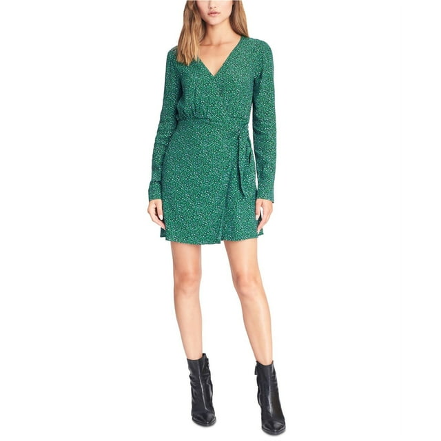 Vestido cruzado Sanctuary Clothing con Estampado de guepardo para mujer verde 0
