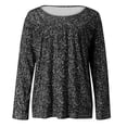 thumbnail image 6 of Tejiojio Women Clothes Women Plus Size Short Sleeves O-Neck Print Blouse Pullover Tops Shirt, 6 of 7