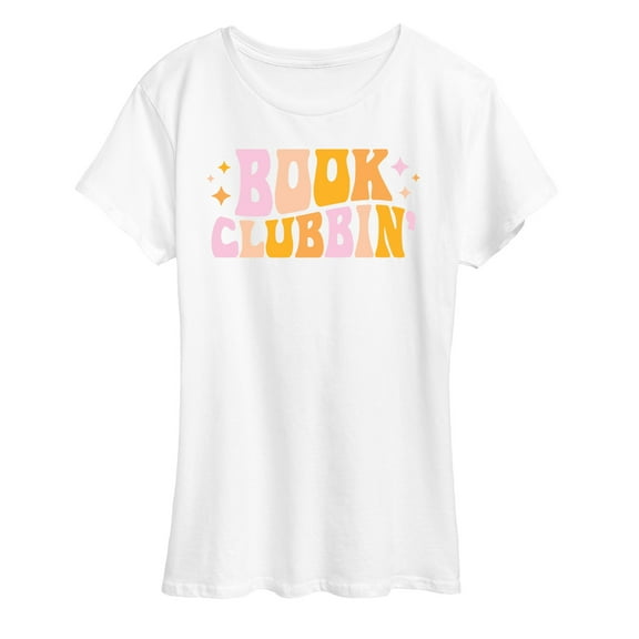 Instant Message - Book Clubbin - Women's Short Sleeve Graphic T-Shirt