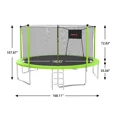 thumbnail image 7 of 14FT Recreational Trampoline with Enclosure Net and Ladder, SEGMART Outdoor Trampoline with Basketball Hoop, Backyard Trampoline, Heavy Duty Round Trampoline for Kids and Adults, 7 of 7