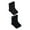 Gray and Black, variant on Reebok Men's Pro Series Cushion Crew Socks, 6-Pack