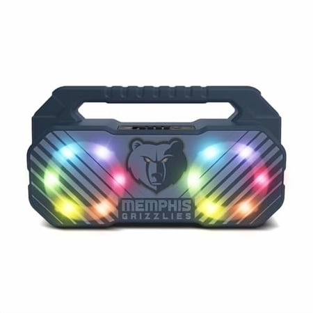 SOAR NBA Wireless Boombox Speaker with FM Radio-Memphis Grizzlies