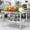 Red, variant on EastVita Stainless Steel Table 72 x 24 inches Heavy Duty Commercial Work Prep Table with Adjustable Undershelf Backsplash for Restaurant Kitchen Bar and Hotel Garage