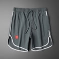 thumbnail image 4 of CaComMARK PI Shorts for Men Quick Drying Fitness Running Shorts Solid Color Pocket Drawstring Casual Sports Shorts Green 6(L), 4 of 4