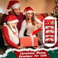 thumbnail image 5 of Horivan Christmas Red Envelope 6 Cards Christmas Surprise Party Money Box Holiday Gift Storage Gift Card for Xmas Holiday New Year, 5 of 7
