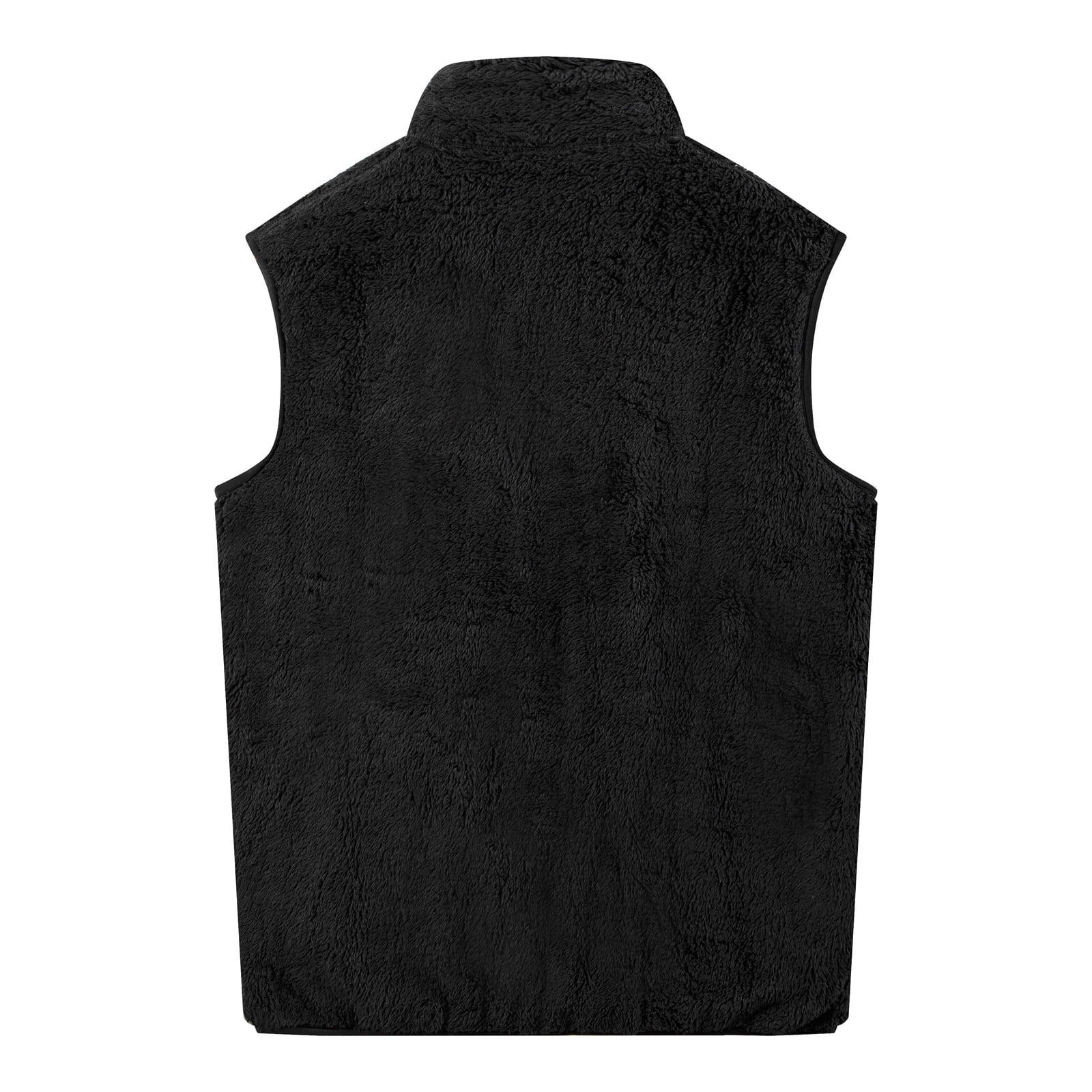 cllios Men's Full-Zip Lightweight Polar Fleece Vest Outerwear Winter Fleece Sleeveless Coats Warm Stand Collar Mountain Vest Windproof Sleeveless Jacket for Travel Hiking Fishing Running Golf