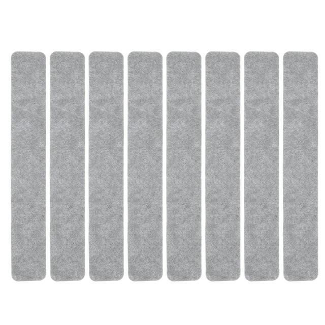 Miangastore Felt Pin Board Notice Board Grey Rectangular Strip 8Pcs 13x2In