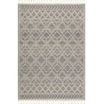 thumbnail image 2 of Hauteloom Magnolia MGN-2300 - Molde Moroccan Farmhouse Living Room Bedroom Area Rug with Tassel - High Low Carpet - Tribal Boho Style - Southwestern Geometric Pattern - Beige, Cream 5'3" x 7', 2 of 7