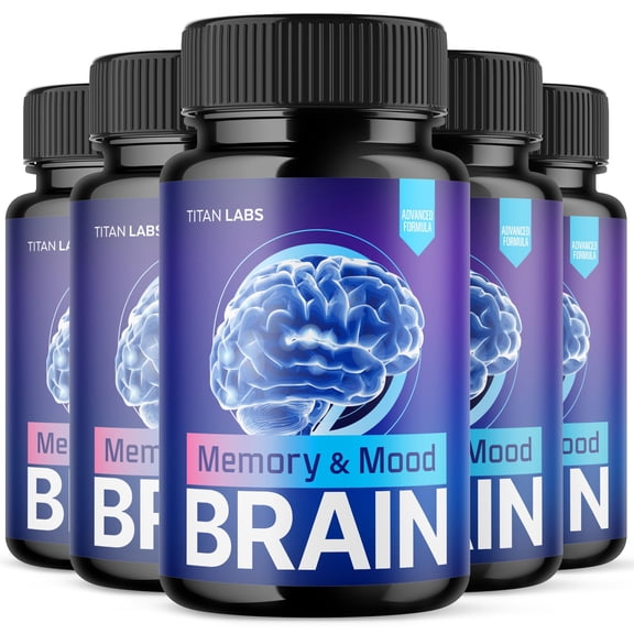Memory and Mood Brain Advanced Formula Brain Support Pills Maximum Strength Supplement 300 Capsules