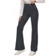 thumbnail image 1 of Pantalones de yoga acampanados para mujer con bolsillo trasero: cintura alta, moldean la silueta, tejido elástico para hacer ejercicio y llevar a diario, 1 of 5