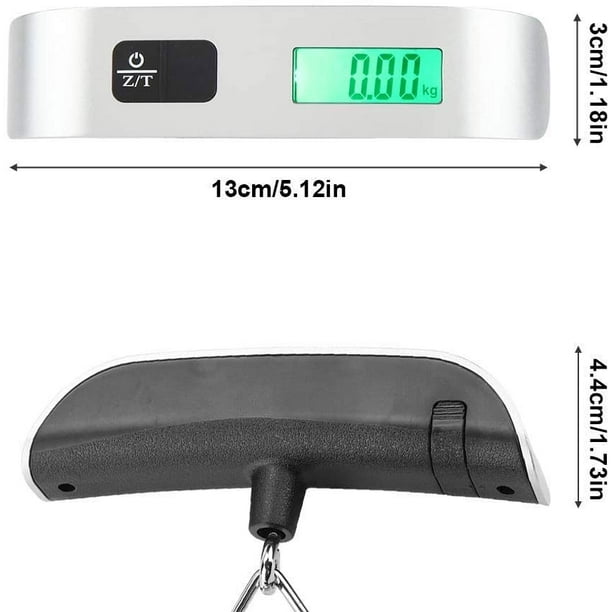 Digital Luggage Scale, Stainless Steel Backlight LCD Display