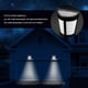 thumbnail image 2 of Outdoor Solar Wall Light for Garden Landscape Fence Yard Pure White, 2 of 4