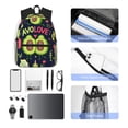 thumbnail image 4 of Yield Avocado Love Print Backpack for Women Men, Lightweight Casual Travel Daypack, Classic Basic College Backpack, Middle School Bag, 4 of 5