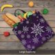 thumbnail image 3 of Easygdp Snowflake Gradient Purple Bolsa Tote para Mujer, Bolso de Hombro para Trabajo, Playa, Viajes, Compras y Supermercado, 3 of 4