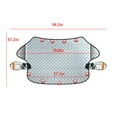 thumbnail image 3 of karymi Car Windshield Snow Cover For Ice Frost, Winter Car Cover Windscreen Covers , Thicken Thickness Frost Guard With Side Mirrors Protector And Magnetic Edges Clearance, 3 of 7