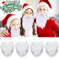 thumbnail image 2 of Divertido disfraz de barba de Papá Noel Barba blanca Disfraz de Papá Noel con barba Accesorios para niños y adultos Disfraz de Papá Noel, 2 of 5