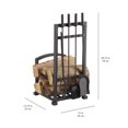 thumbnail image 4 of Pleasant Hearth FA338LT 4 Piece Harper Fireplace Toolset with Log Holder, 4 of 4