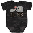 thumbnail image 3 of Inktastic Little Sister Elephant Girls Baby Bodysuit, 3 of 5