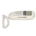 thumbnail image 4 of Corded Phone, Wired Landline Flash Function Wearable LCD Screen Calendar Display  for Office for Home Red,White,Black, 4 of 8