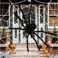 thumbnail image 2 of ​​GiLiling Giant Round Spider Web Halloween Rope Prop Set​​ | Realistic Outdoor/Indoor Decor for Yard Displays, Interactive Trick-or-Treat Scene Creation, and Spooky Atmosphere Enhancement, 2 of 4