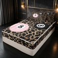 thumbnail image 3 of Erosebridal Lucky 8 Zipper Twin Comforter Sets 4-Piece, Blush Leopard Front, Black Reversible Back, 3 of 7