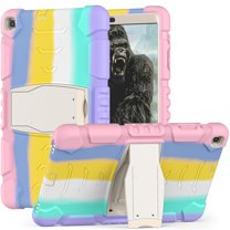 XYX Case for Samsung Galaxy Tab A 10.1 inch 2019 (SM-T510/SM-T515), Dual Layer Slim Heavy Shockproof Rugged Protective Cover Case with Kickstand (Colourful Pink)