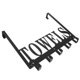 thumbnail image 2 of Iron Wall Mountable Organizer Rack For Bathroom Kitchen Door Back Storage Clothes Organizer 1Pcs, 2 of 3