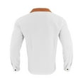 thumbnail image 5 of Long Sleeve Tshirts Shirts for Men Men’s Dress Shirts Long Sleeve Button Down Business Formal Shirt Collar Cuff Contrast Casual Shirt, 5 of 8