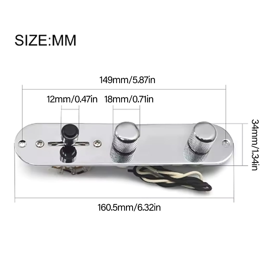 Guitar Control Plate Featuring Push Pull Wiring Harness Switches Knobs Suitable for Diverses Sound Selection and Durabil