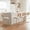 White, variant on GrandNoor White Modern Counter Height Bar Stools Set of 3 with Natural Rattan Cane and Solid Wood Backs, 24 Inch Upholstery with Metal Chrome Legs Mid Century Bar Chairs