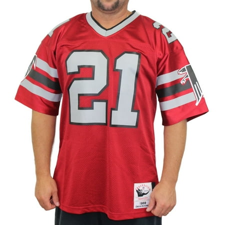 deion sanders jersey deion sanders atlanta falcons mitchell ness authentic 1989 red nfl jersey walmart com