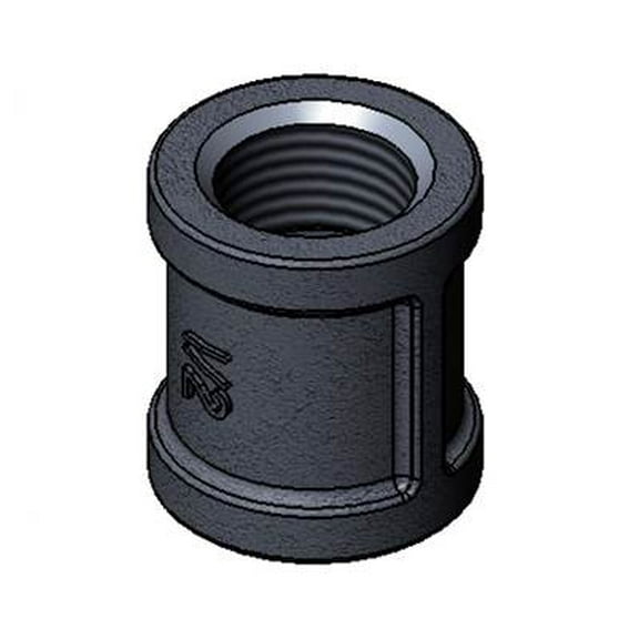 T&S Brass - 1/2'' NPT Female Coupling (Chrome-Plated)