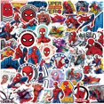 thumbnail image 1 of Pegatina de Spiderman de dibujos animados, paquete de 50 pegatinas de vinilo para botellas de agua, portátiles, patinetas, bonito regalo para niños, 1 of 4