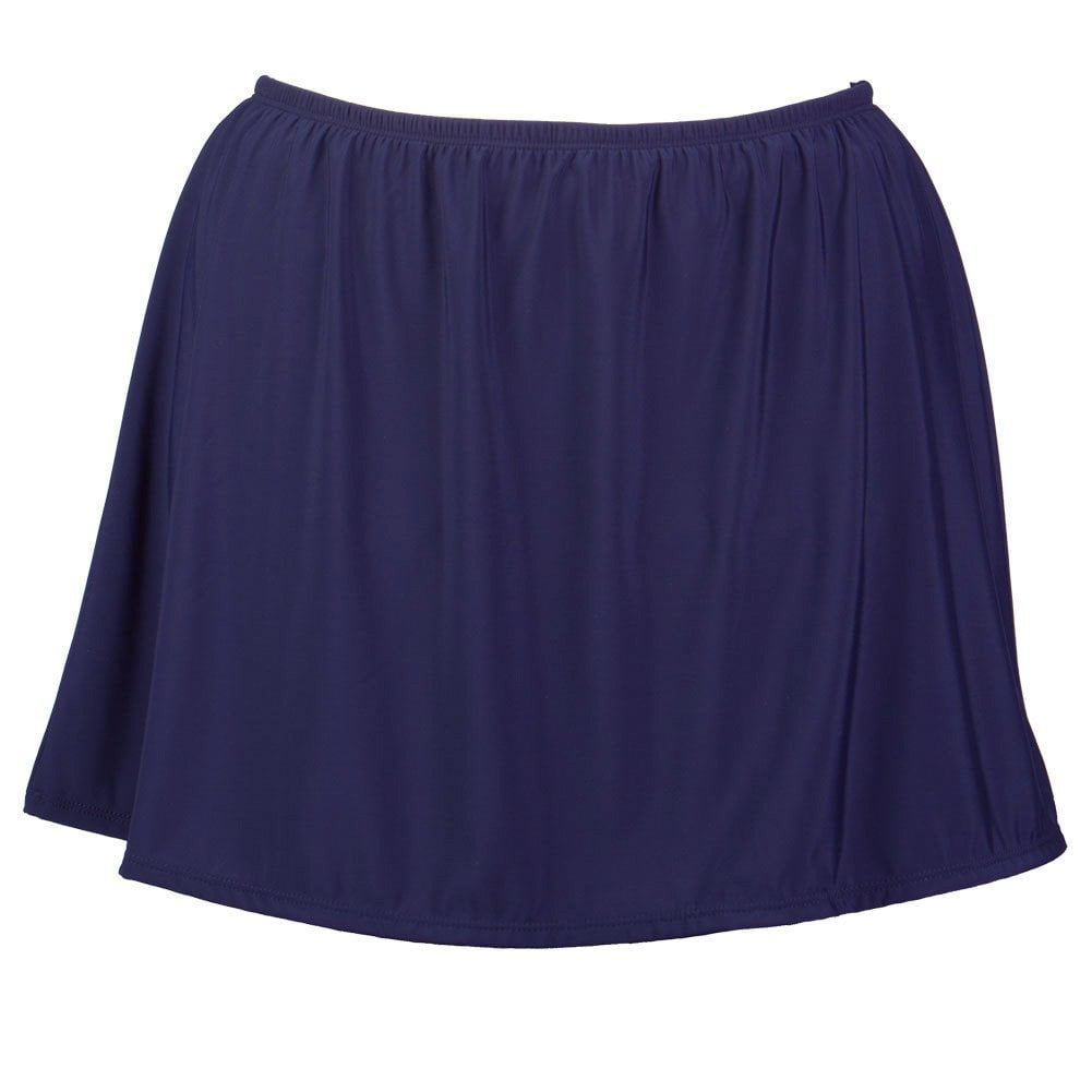 navy blue swim skirt plus size