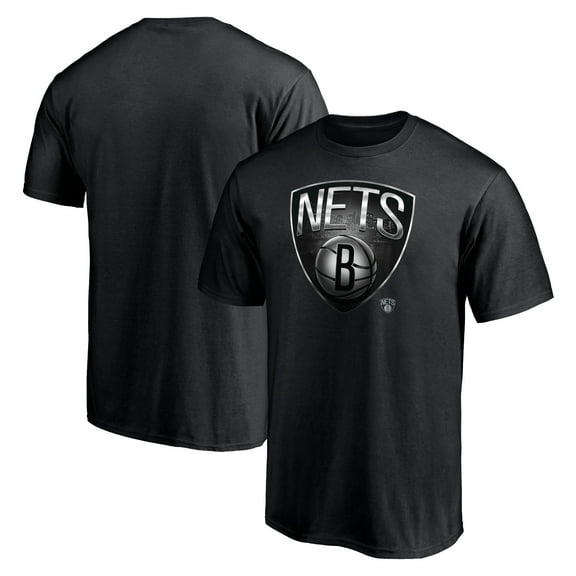 Men's  Black Brooklyn Nets Midnight Mascot T-Shirt