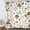 Beige-1, variant on Mushroom Shower Curtain for Bathroom, Boho Floral Wildflower Butterfly Bath Curtain Rustic Herbs Plants Botanical Aesthetic Waterproof Shower Curtains Polyester Fabric with 12 Hooks 36x72 Inch
