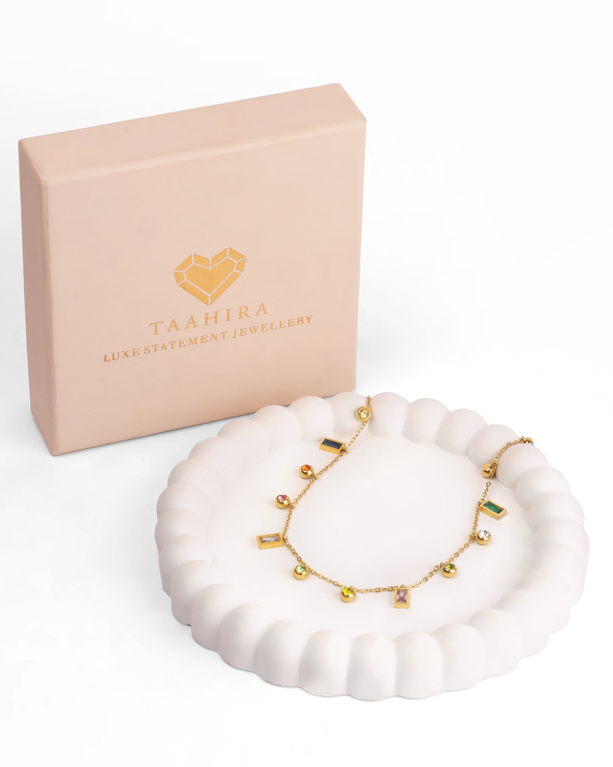 18kt Gold Plated Multi Charm Necklace